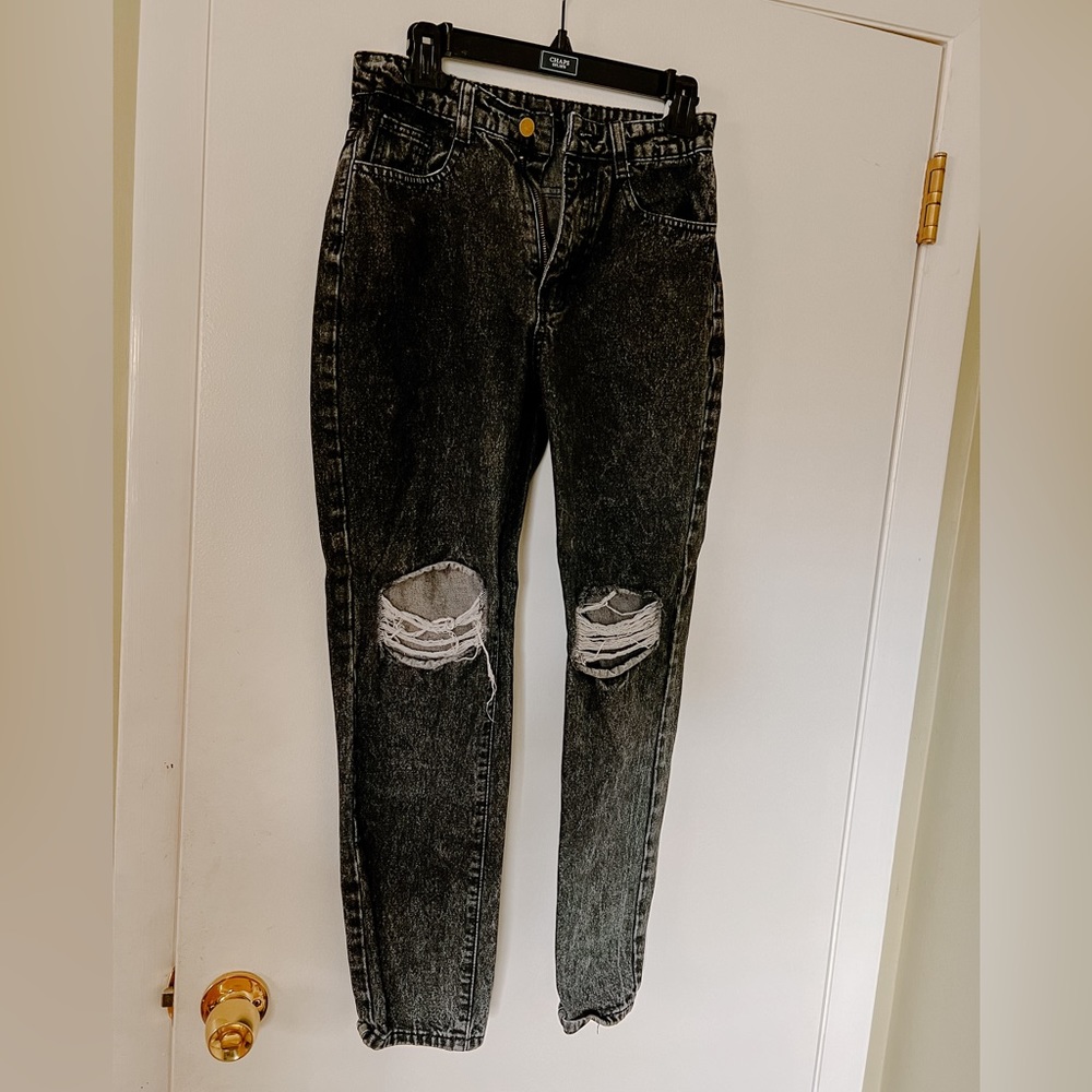 Shein Black Mom Jeans